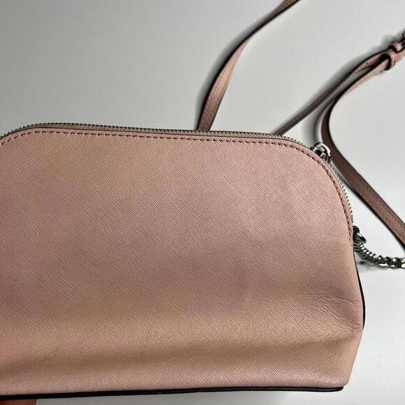 Michael Kors Cindy Large Dome Crossbody Bag Ballet Pink Saffiano Leather - Picture 4 of 8